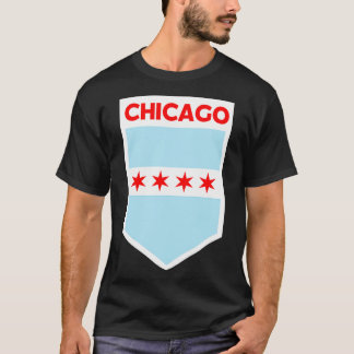Chicago City Vlag embleem T-shirt