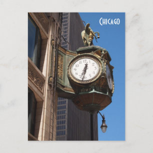 Chicago Clock Briefkaart