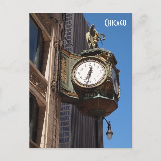 Chicago Clock Briefkaart (Voorkant)