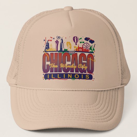 Chicago Confetti Trucker Pet (Voorkant)