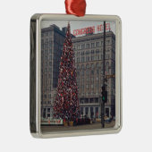 Chicago Congress Hotel kerstboom 1963 Foto Metalen Ornament (Rechts)