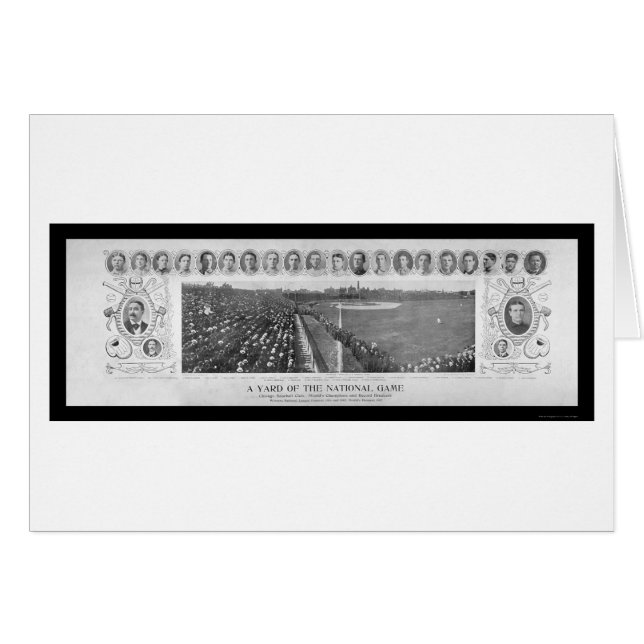 Chicago Cubs Baseball Champions Foto 1907 (Voorkant Horizontaal)