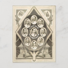 Chicago Cubs Win de 1e Nationale Pennant Briefkaart