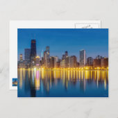 Chicago Dawn Cityscape Briefkaart (Voorkant / Achterkant)