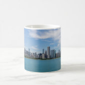 Chicago Day Cityscape Coffee Mok (Center)