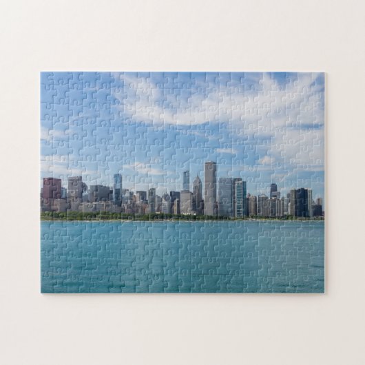 Chicago Day Cityscape Legpuzzel (Horizontaal)