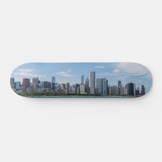 Chicago Day Cityscape Skateboard (Horizontaal)