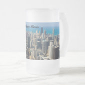 Chicago De Au-Dessus De La Mug Frosted (Devant droit)