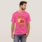 Chicago Deep Dish Pizza T-shirt (Voorkant volledig)