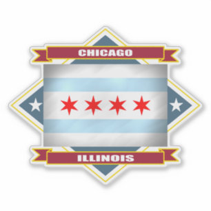 Chicago diamant sticker