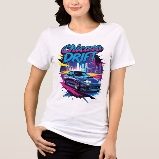 Chicago Drift Tri-Blend Shirt (Voorkant)