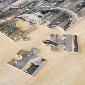 Chicago El Train in the Winter Snow Legpuzzel (Zijkant)