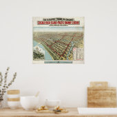 Chicago Elevated Trains (Poole) 1897 - AGED BMB Poster (Keuken)