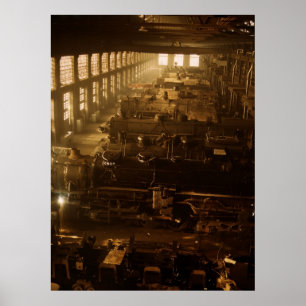 Chicago en Northwestern RR Shop Poster