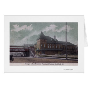 Chicago et gare ferroviaire du nord-ouest