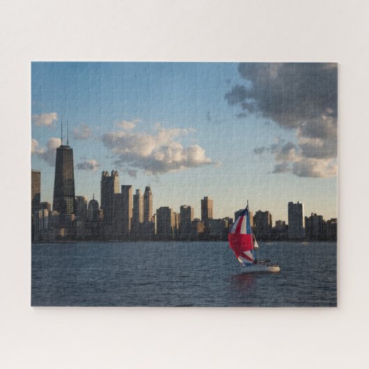 Chicago et lac Michigan Jigsaw Puzzle (Horizontal)