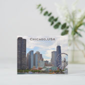 Chicago, États-Unis Carte postale de voyage touris (Debout devant)