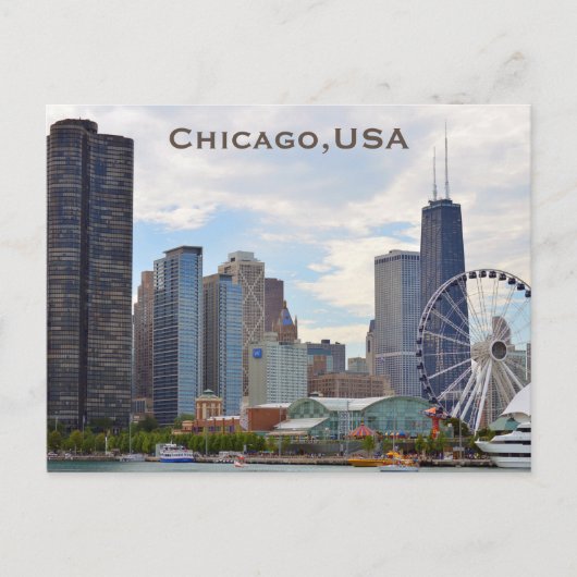 Chicago, États-Unis Carte postale de voyage touris (Devant)
