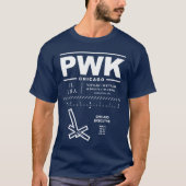 Chicago Executive Airport PWK T-shirt (Voorkant)