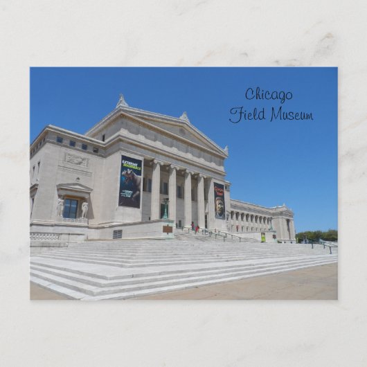 Chicago Field Museum Briefkaart (Voorkant)