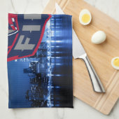 Chicago Fire with Skyline Theedoek (Quarter Fold)