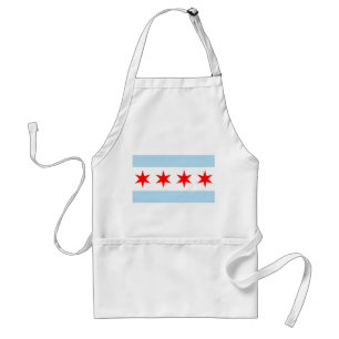 Chicago Flag Apron Standaard Schort
