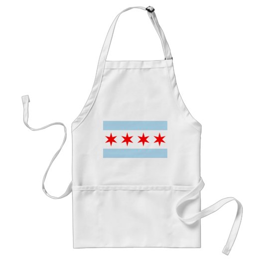 Chicago Flag Apron Standaard Schort (Voorkant)