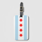 Chicago Flag Bagagelabel (Voorkant (verticaal))