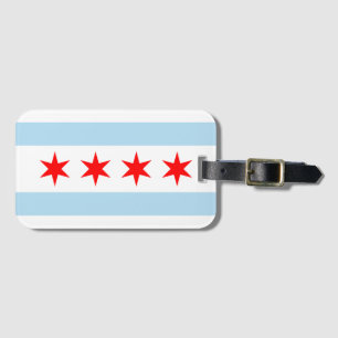 Chicago Flag Bagagelabel