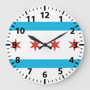 Chicago Flag Grote Klok