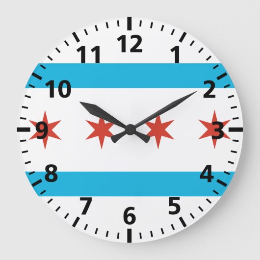 Chicago Flag Grote Klok (Voorkant)