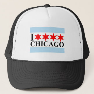 Chicago Flag - Ik hou van Chicago Trucker Pet