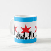 Chicago Flag Koffiemok (Voorkant links)