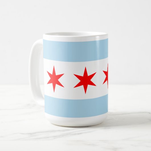 Chicago Flag Koffiemok (Voorkant links)