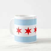 Chicago Flag Koffiemok (Voorkant links)