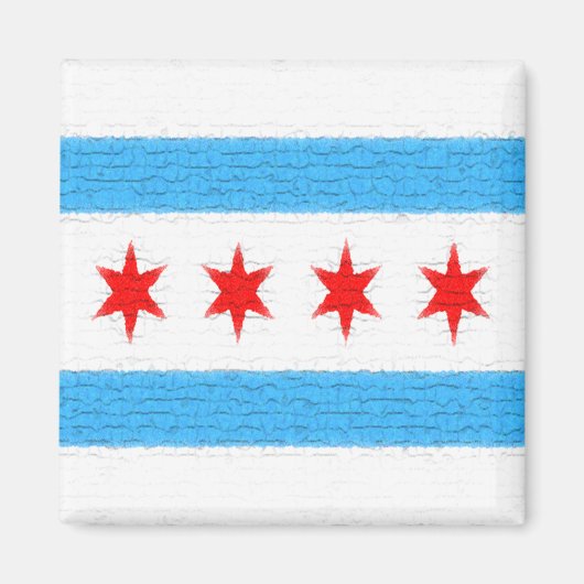 Chicago Flag Magneet (Voorkant)