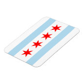 Chicago Flag Magneet (Linkerzijde)