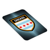 Chicago Flag Magneet (Rechterzijde)