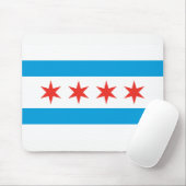 Chicago Flag Mousepad Muismat (Met muis)