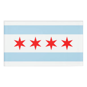 Chicago Flag Naambadge