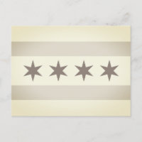 Chicago Flag Noir