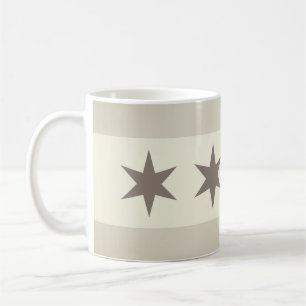 Chicago Flag Noir Koffiemok