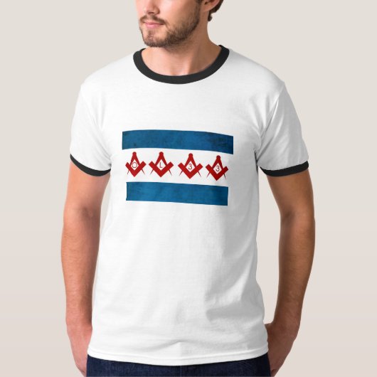 Chicago Flag/OL33 Ringer Shirt (Voorkant)
