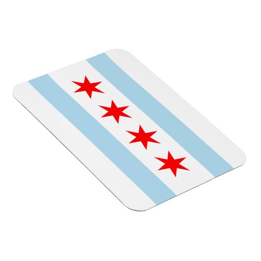 Chicago Flag Premium Flex Magnets Magneet (Rechterzijde)