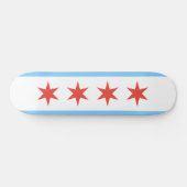 Chicago Flag Schaats Board Skateboard (Horizontaal)