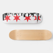 Chicago Flag Skateboard (Horizontaal)