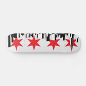 Chicago Flag Skateboard (Horizontaal)