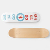 Chicago Flag skateboard (Horizontaal)