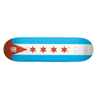 Chicago Flag Skateboard