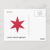 Chicago Flag Skyline Briefkaart (Achterkant)